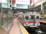 A Comet Set is on an inbound Septa train at Jefferson Station